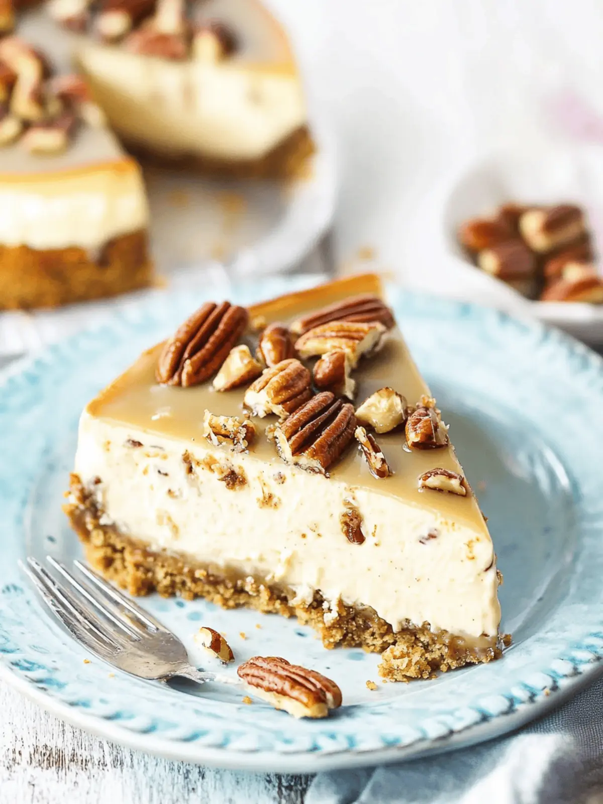 Pecan Praline Cheesecake