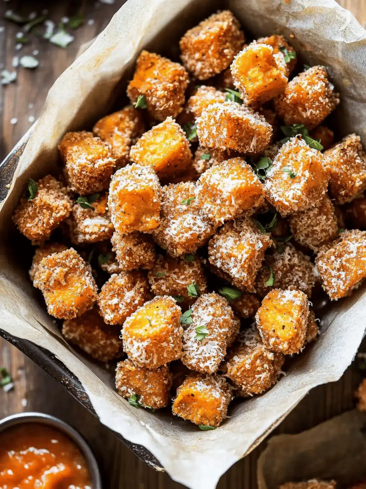 Sweet Potato Parmesan Tater Tots