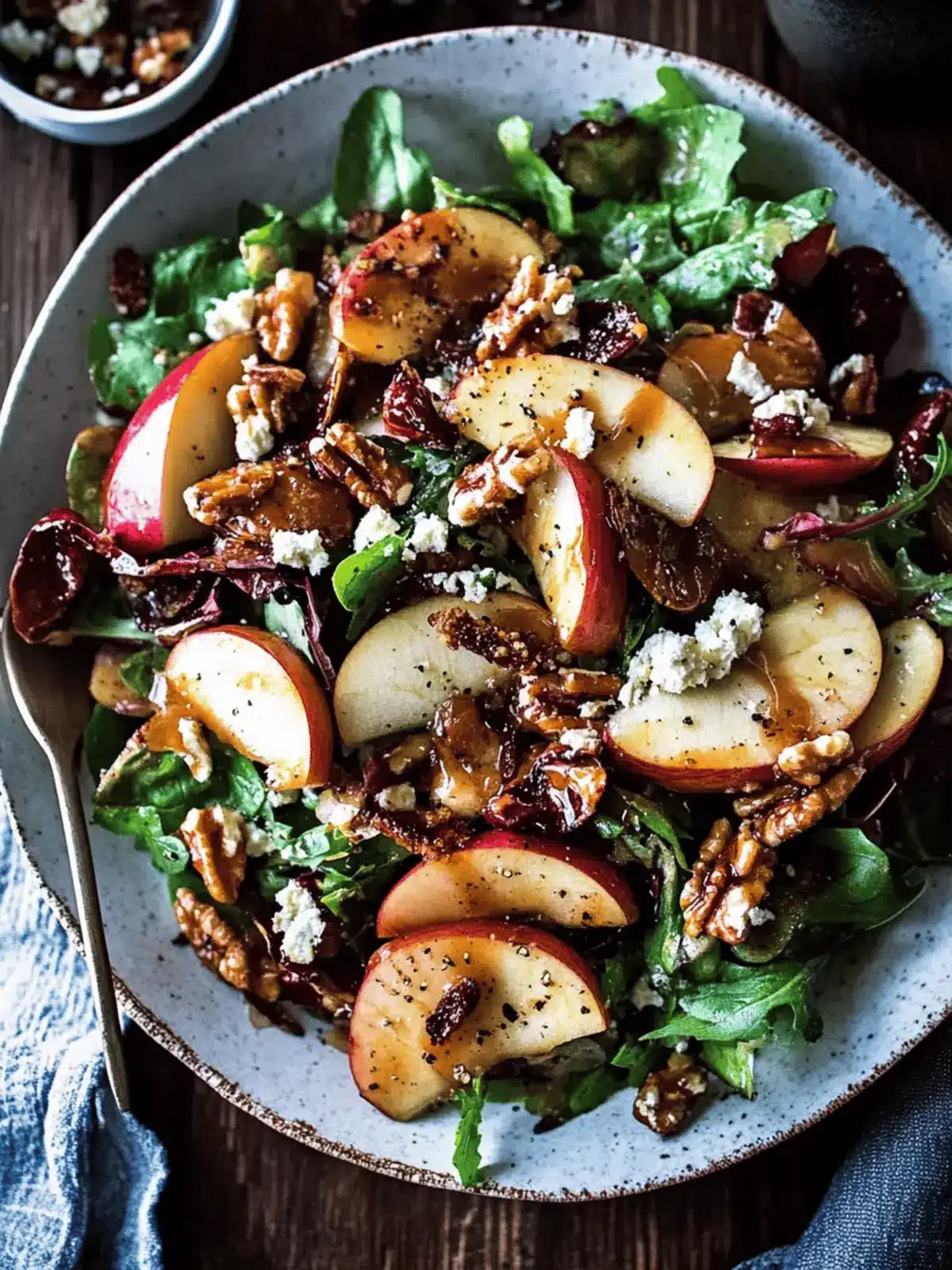 Irresistible Roasted Apple Salad with Caramelized Shallot Vinaigrette 5 Roasted Apple Salad with Caramelized Shallot Vinaigrette