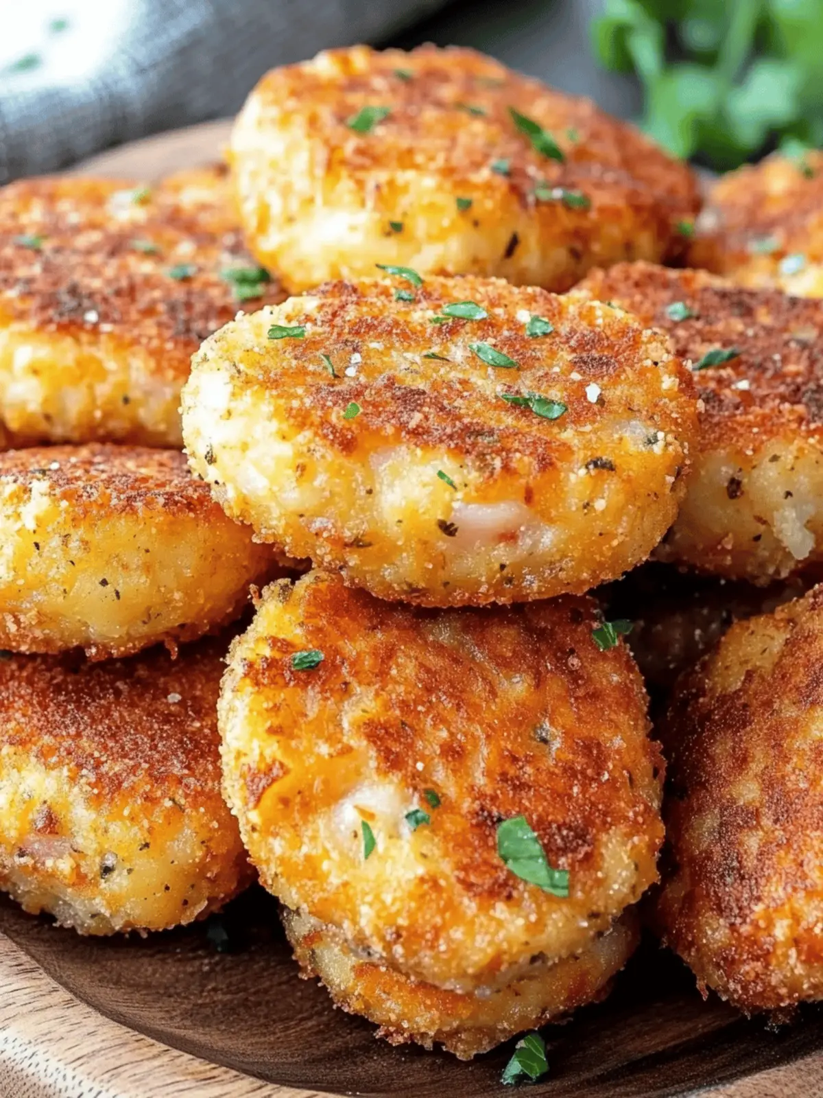 Ham and Cheese Potato Croquettes