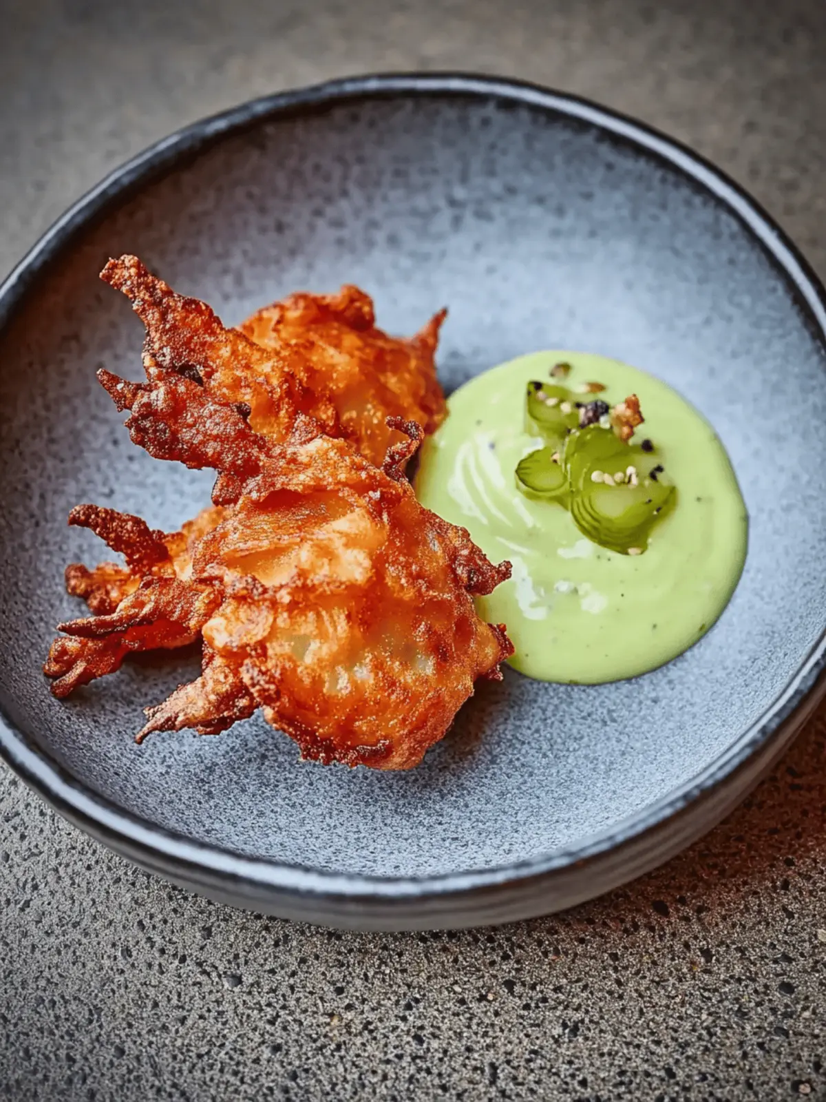 Kimchi Fritters With Sprunion Top Mayo
