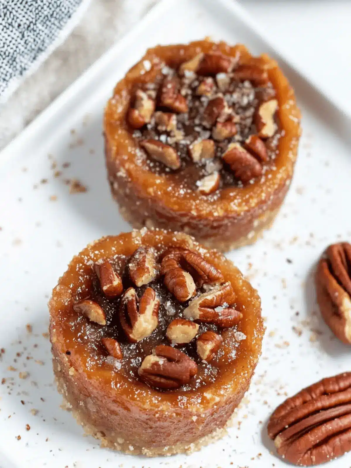 Mini Sweet Potato Pecan Pies - A Cozy, Vegan Delight 5 Mini Sweet Potato Pecan Pies