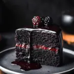 Spooky Black Velvet Halloween Cake