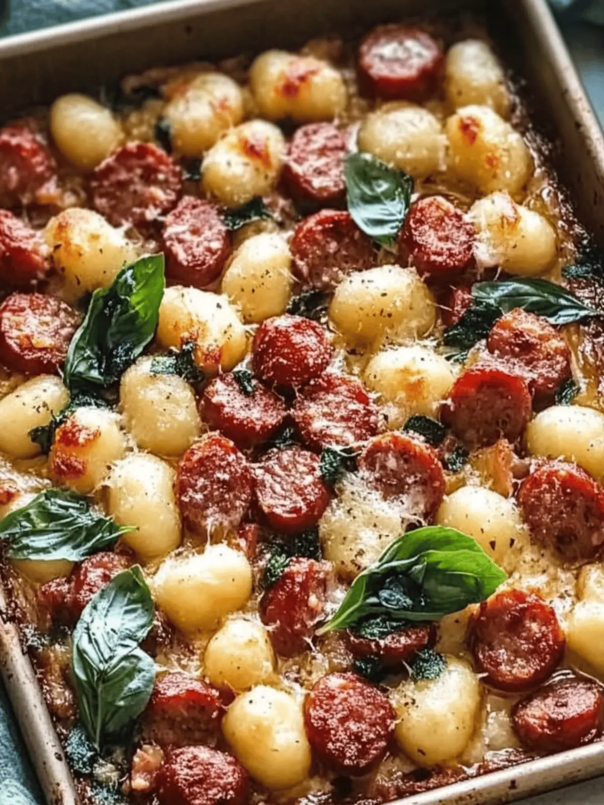 Sheet Pan Gnocchi and Sausage