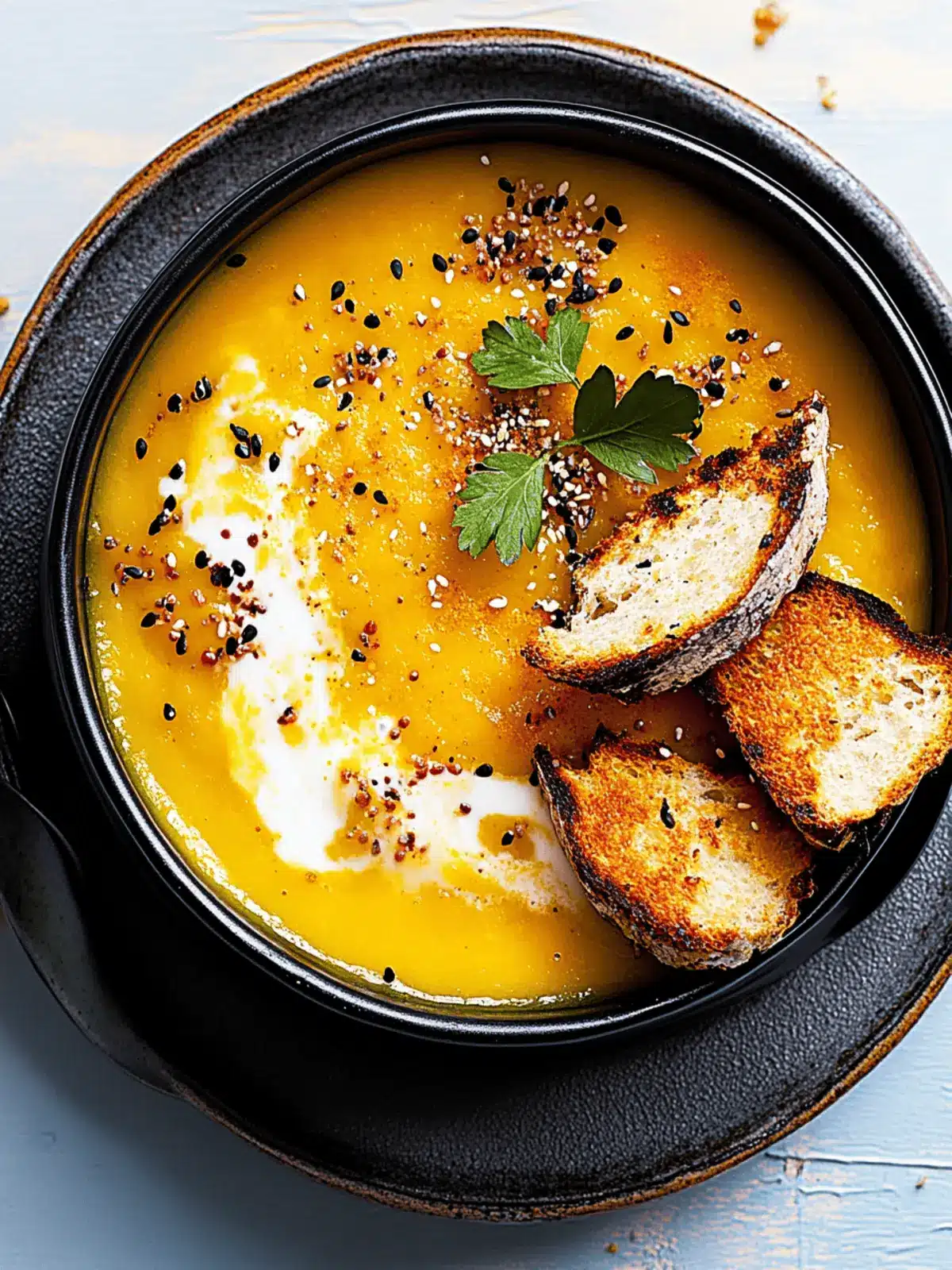 Creamy Miso Pumpkin Soup