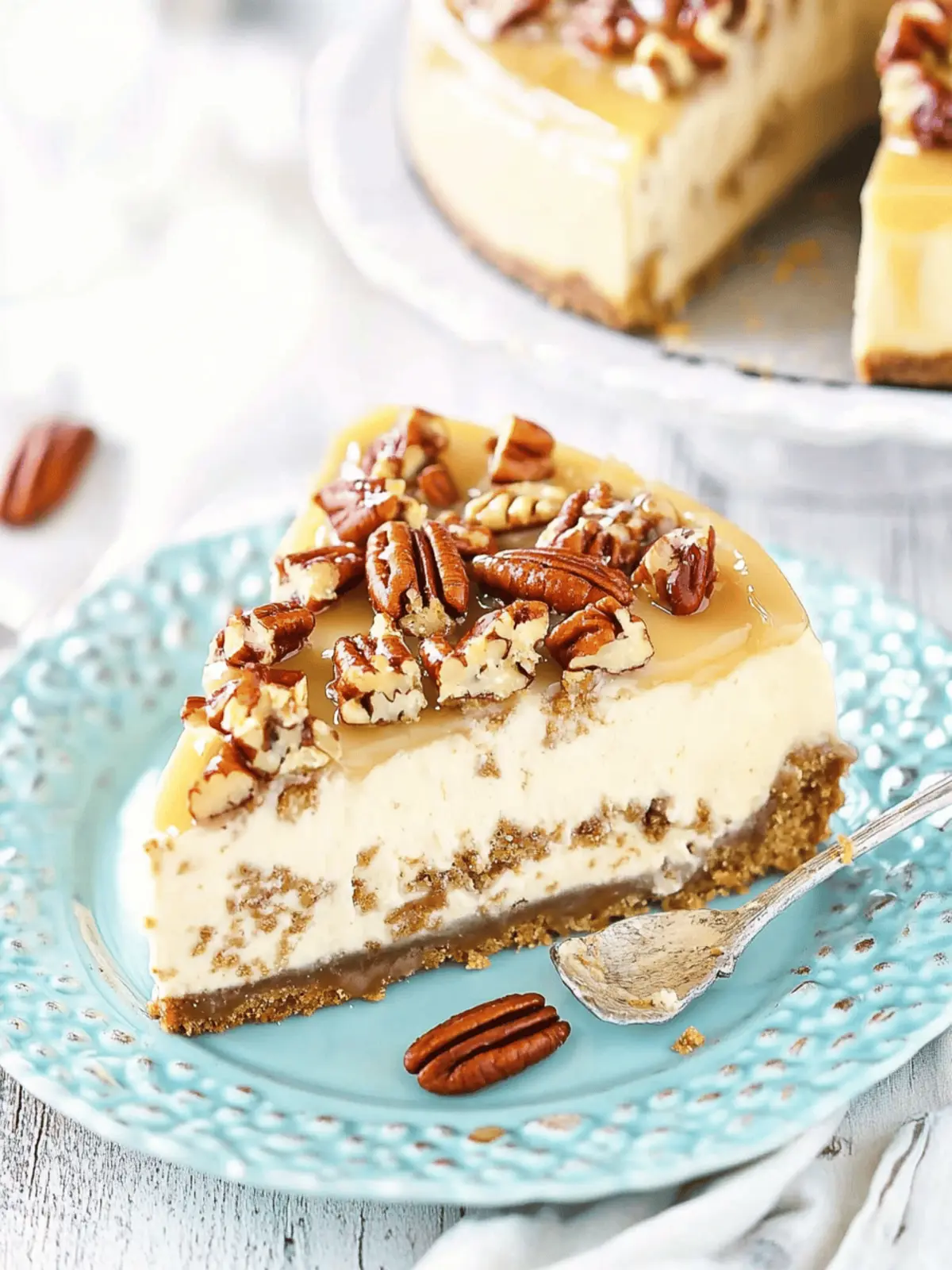 Pecan Praline Cheesecake