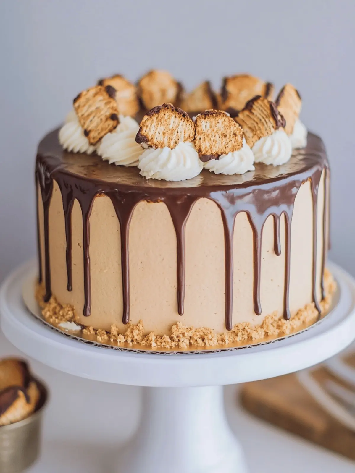 Peanut Butter S'mores Cake: Ultimate Campfire Treat at Home 4 Peanut Butter S'mores Cake