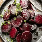 Sautéed Beets with Garlic Butter Sauce
