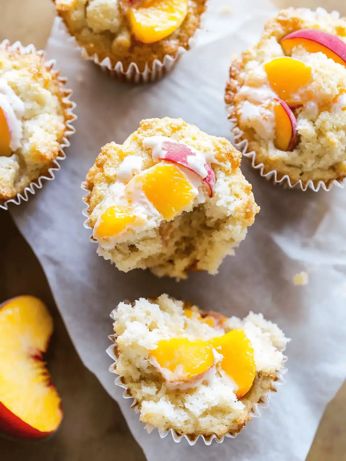 Peaches and Cream Muffins