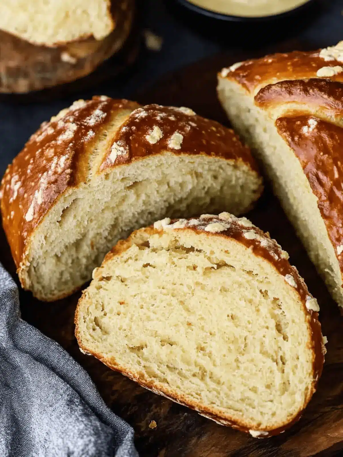 Homemade Pretzel Bread (Pretzel Rolls)