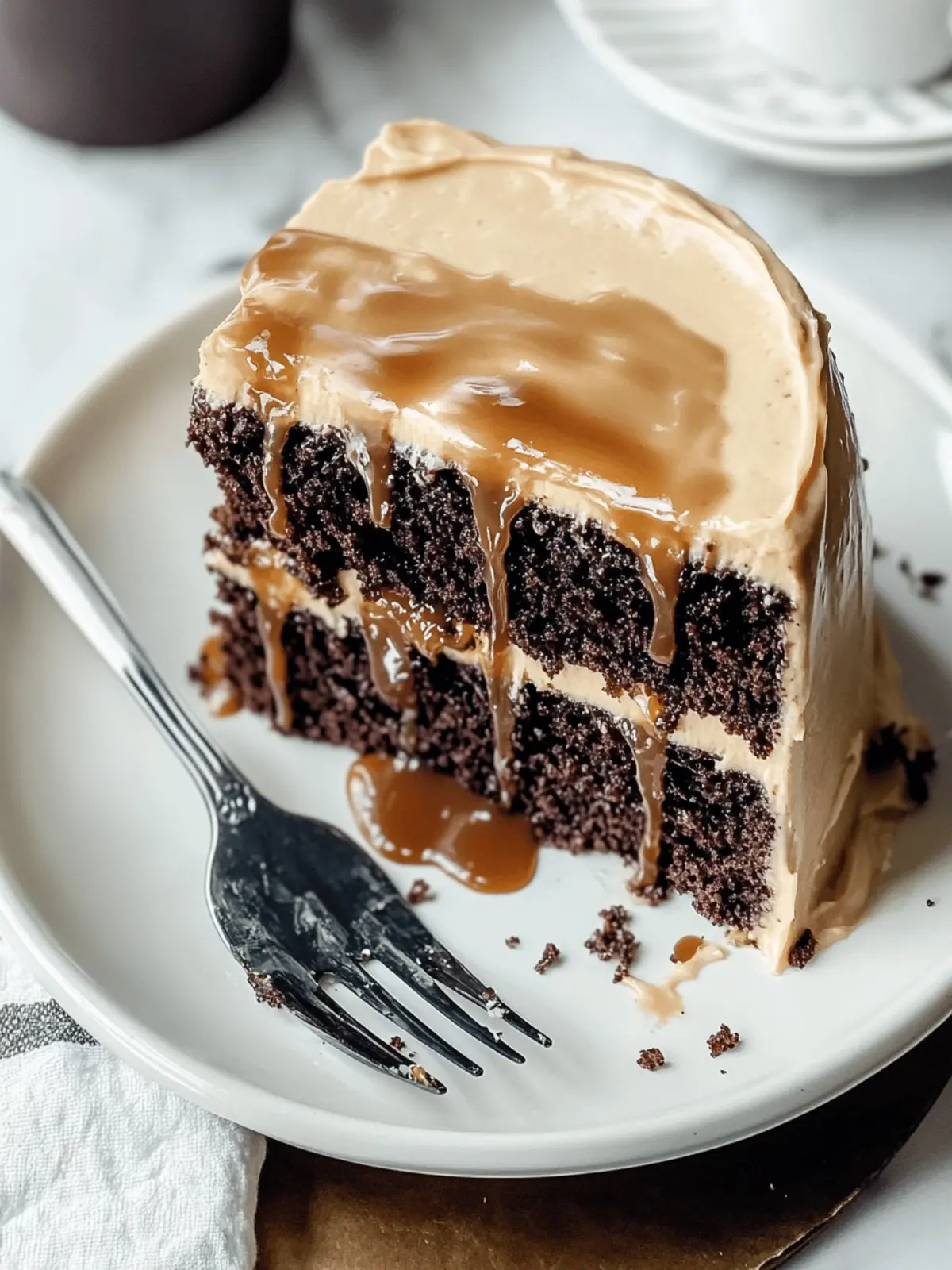 Salted Caramel Chocolate Espresso Cake
