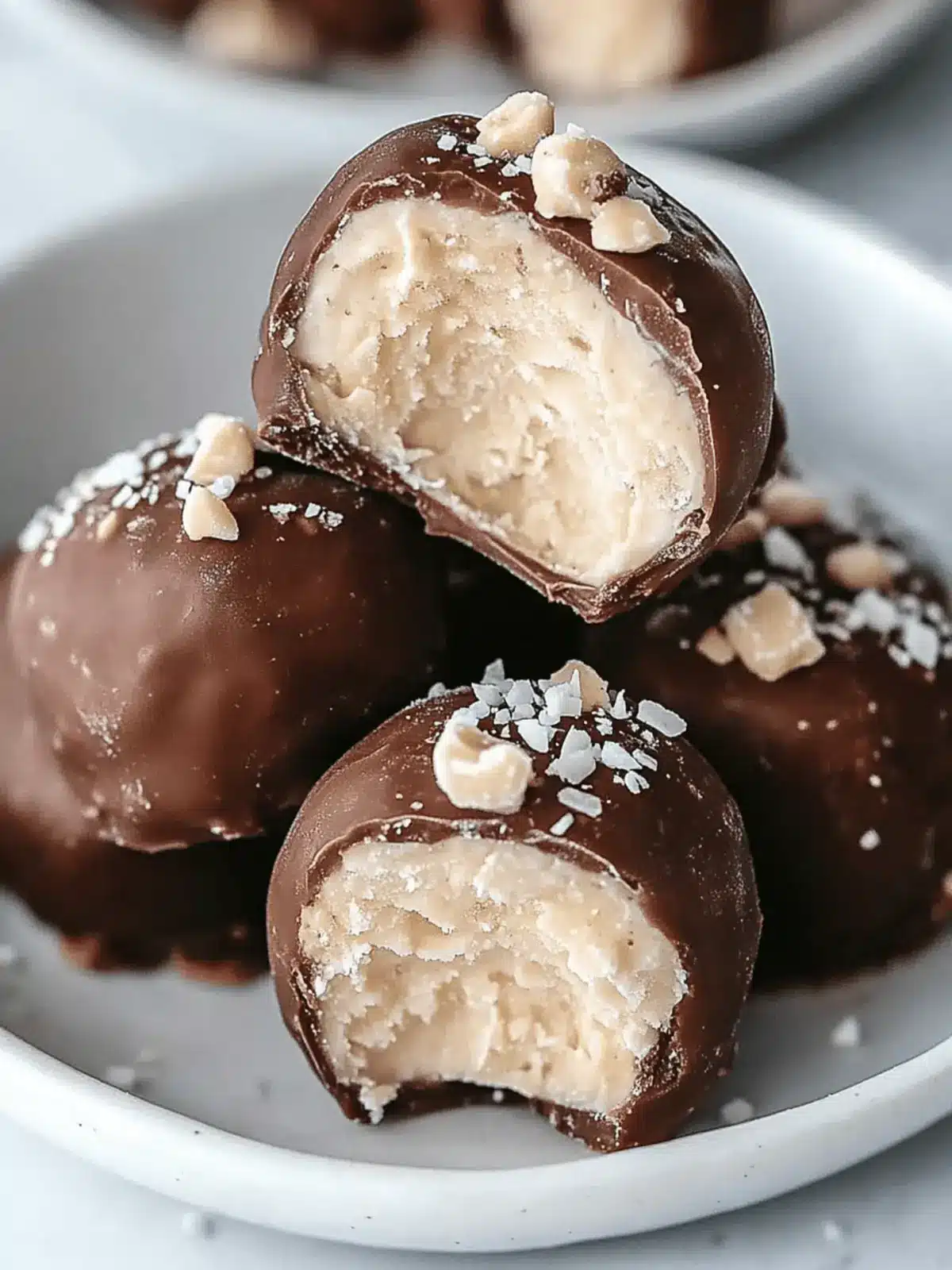 High Protein Frozen Peanut Butter Greek Yogurt Bites