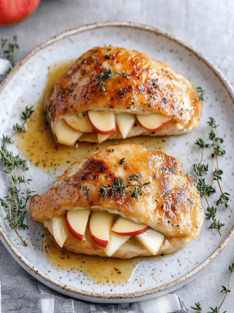 Apple and Brie Stuffed Chicken Breast
