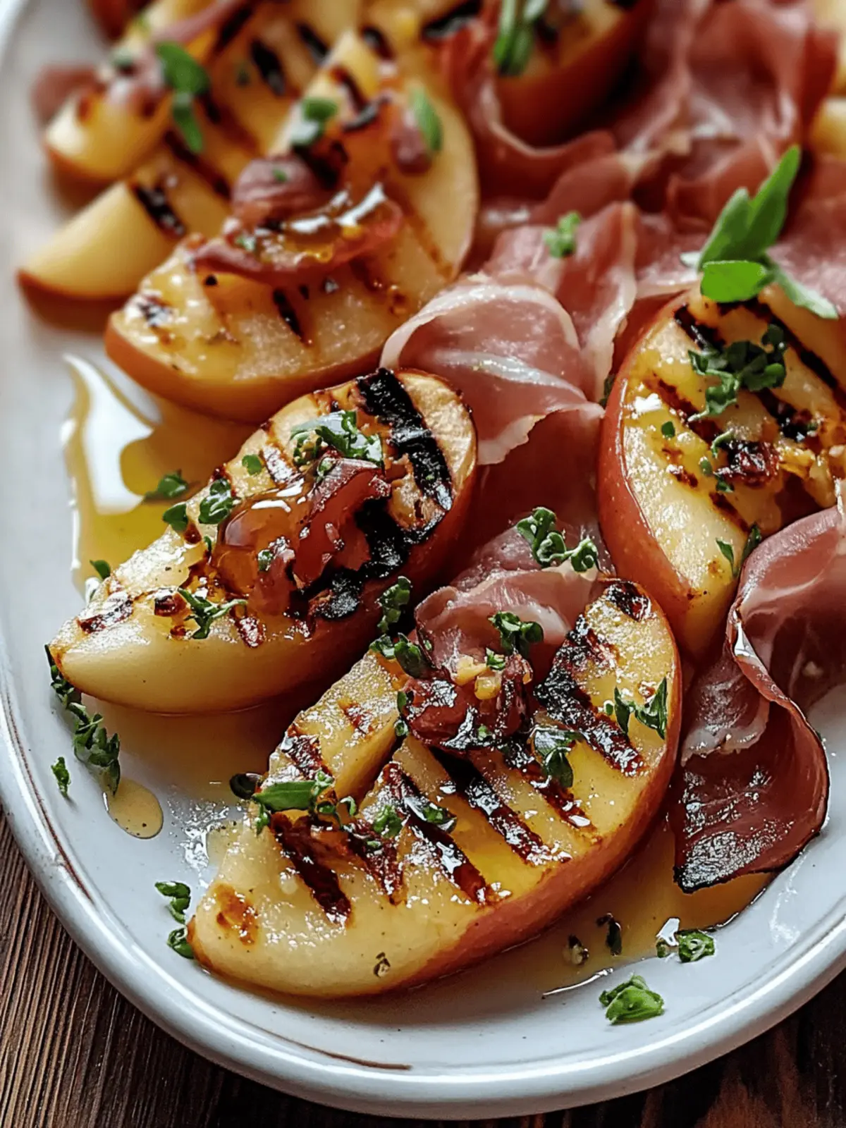 Grilled Apples with Prosciutto and Honey for a Sweet Surprise 3 Grilled Apples with Prosciutto and Honey