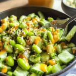 Cucumber Edamame Salad with Ginger Dressing in 20 Minutes 6 Cucumber Edamame Salad with Ginger Dressing