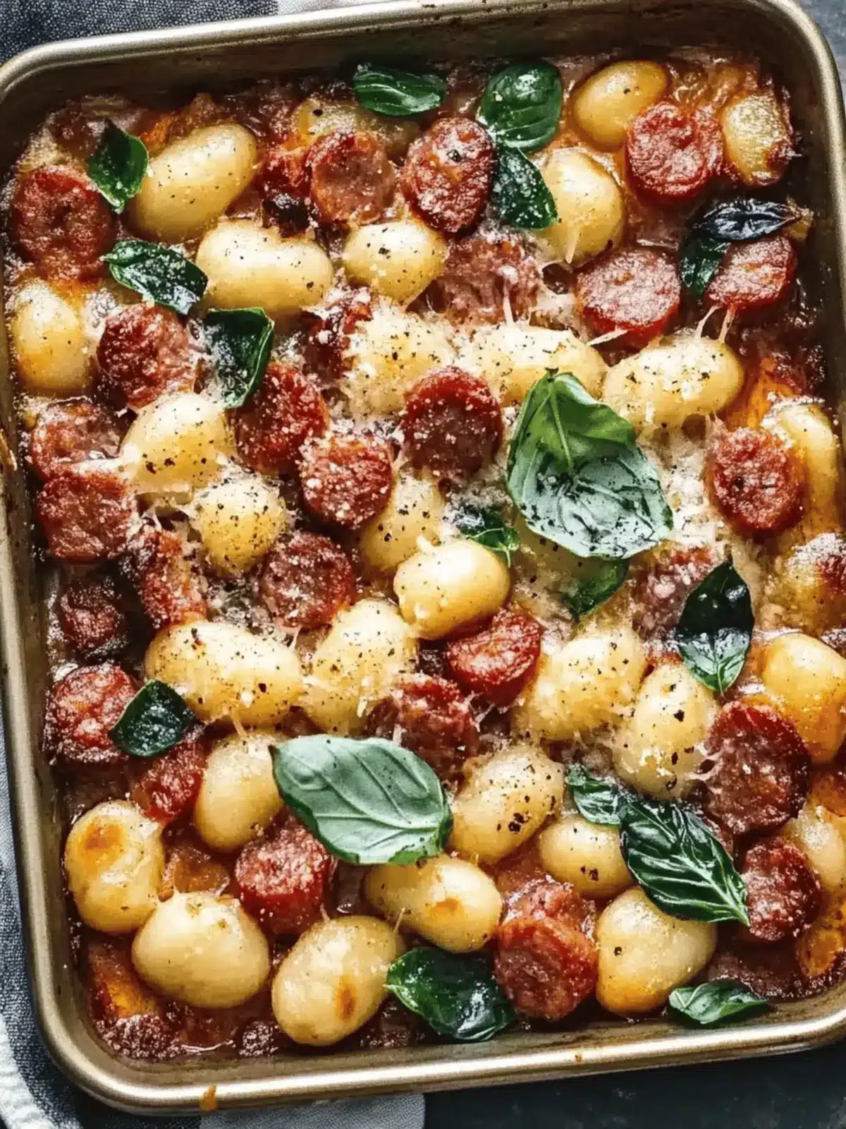 Sheet Pan Gnocchi and Sausage