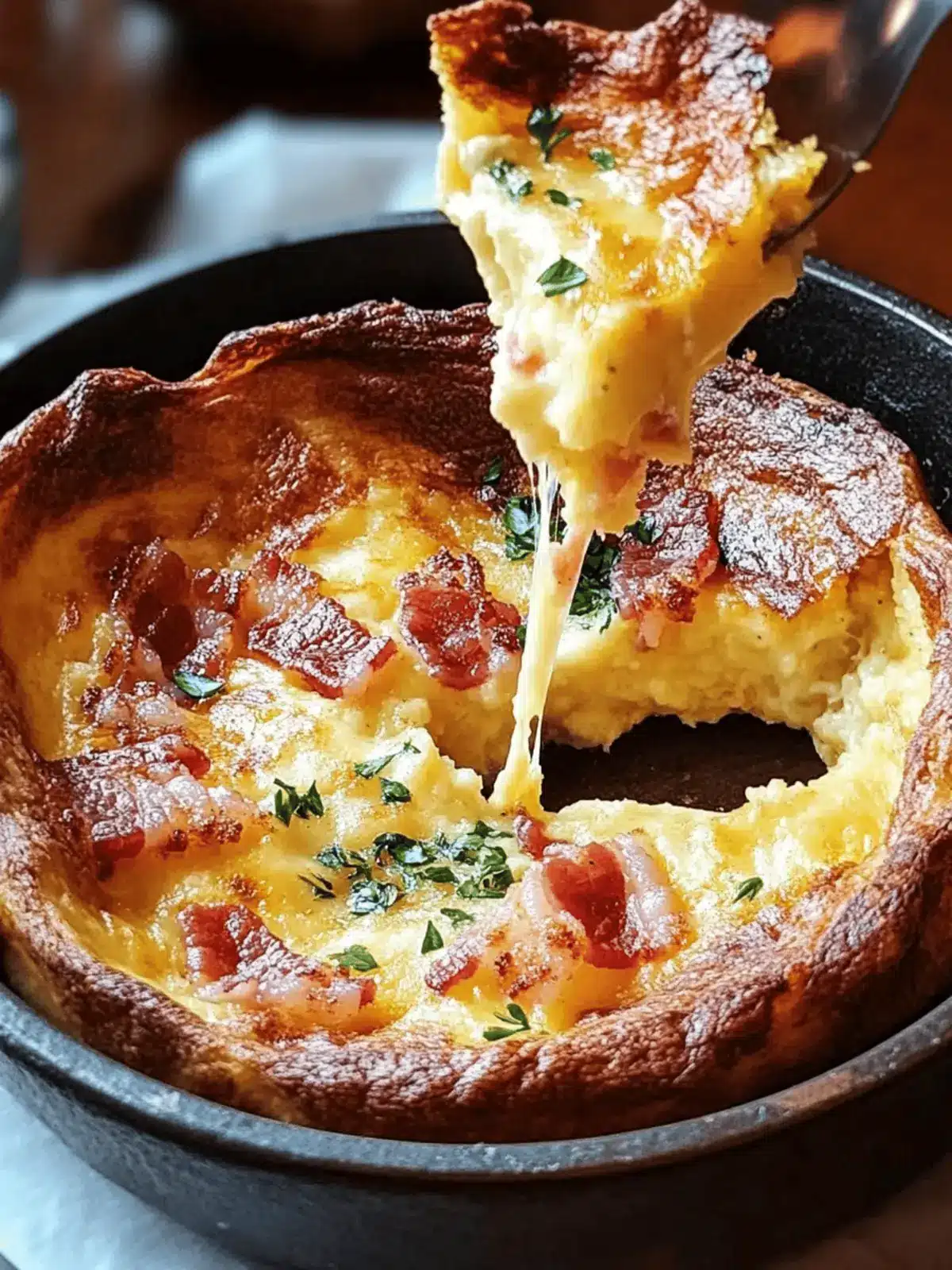Cheddar Bacon Dutch Baby: Your New Breakfast Obsession 2 Cheddar Bacon Dutch Baby