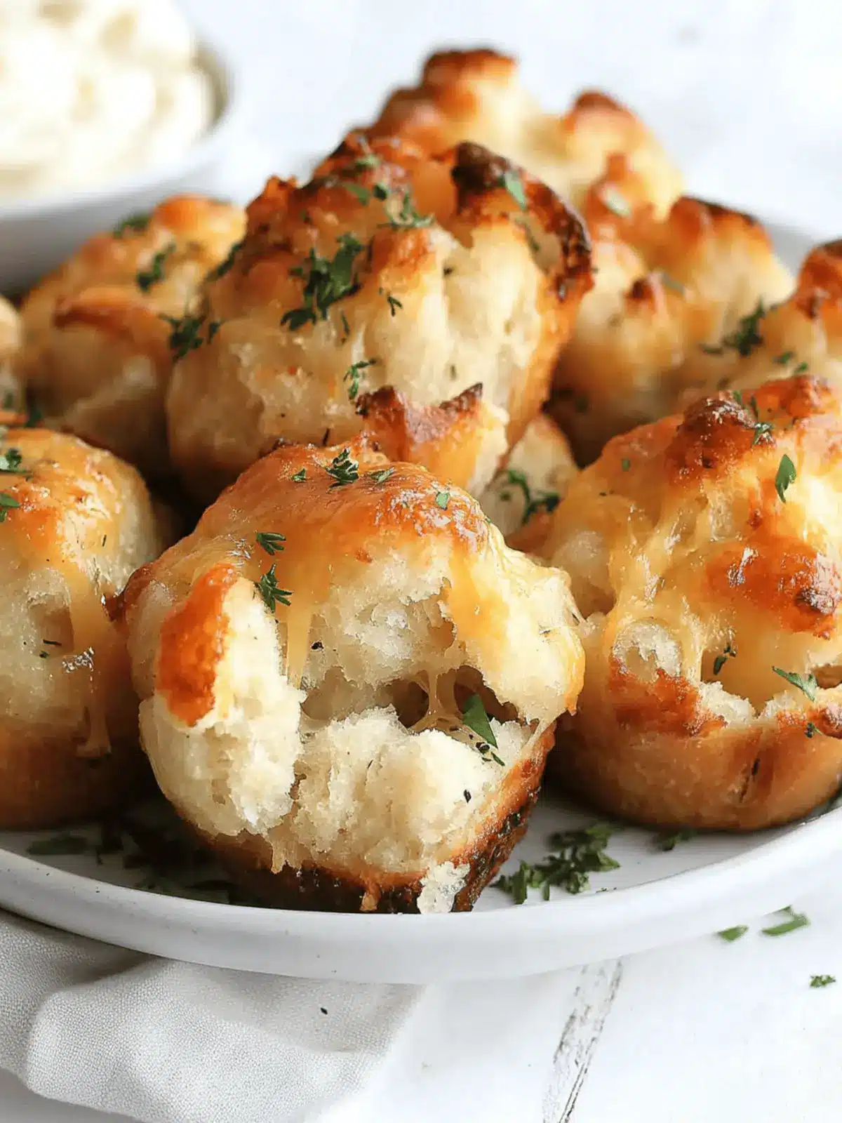 Mini Cheesy Monkey Bread