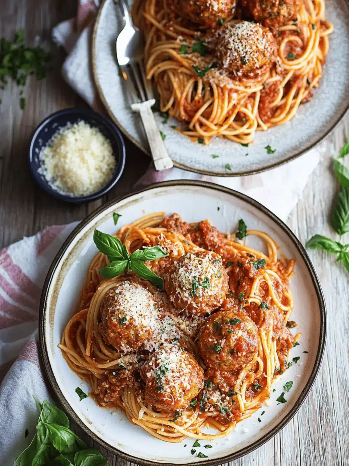 Spaghetti & Meatballs with Spicy Tomato Sauce