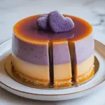 Ube Leche Flan Layer Cake