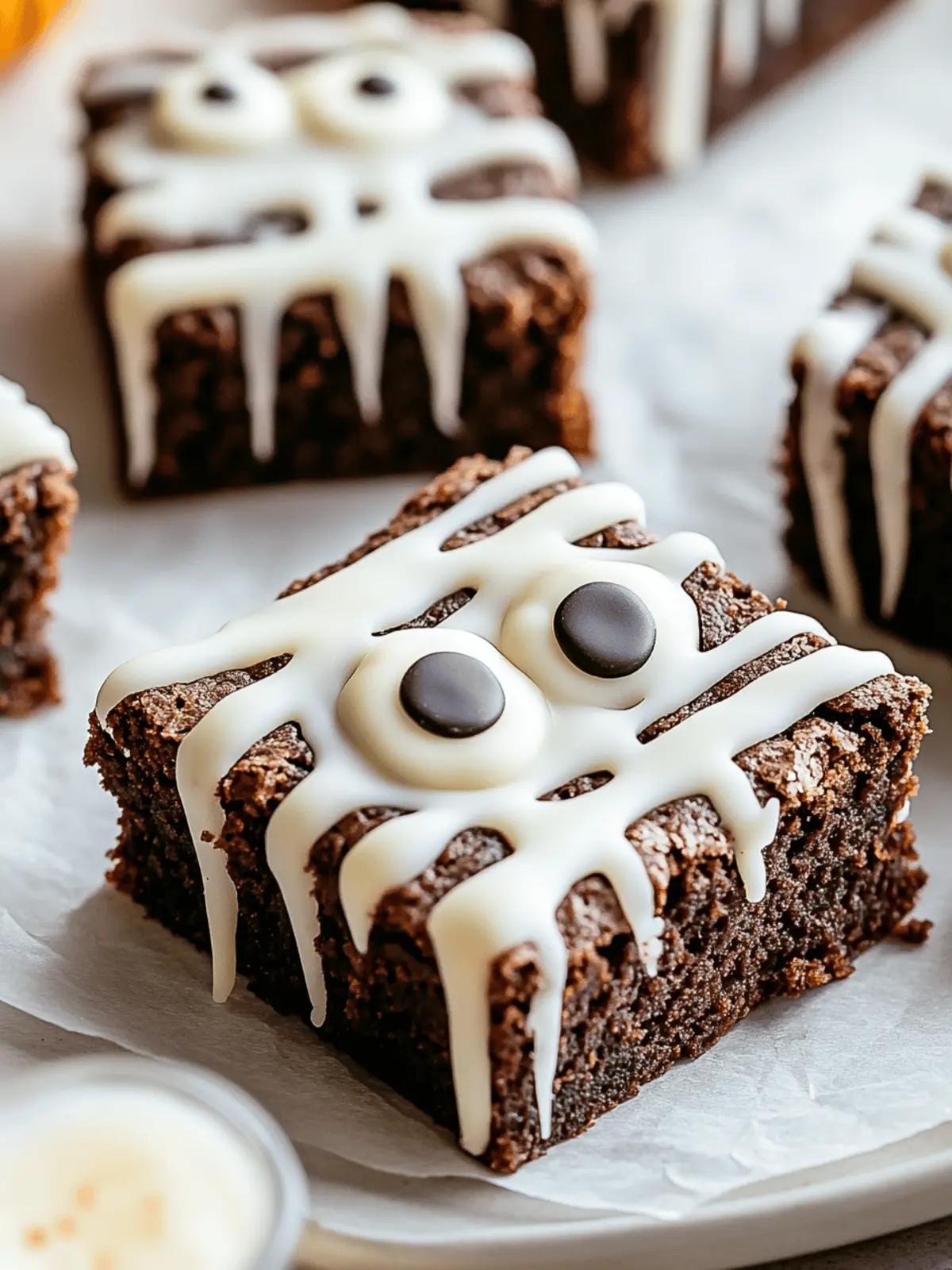 Spooky Mummy Brownies