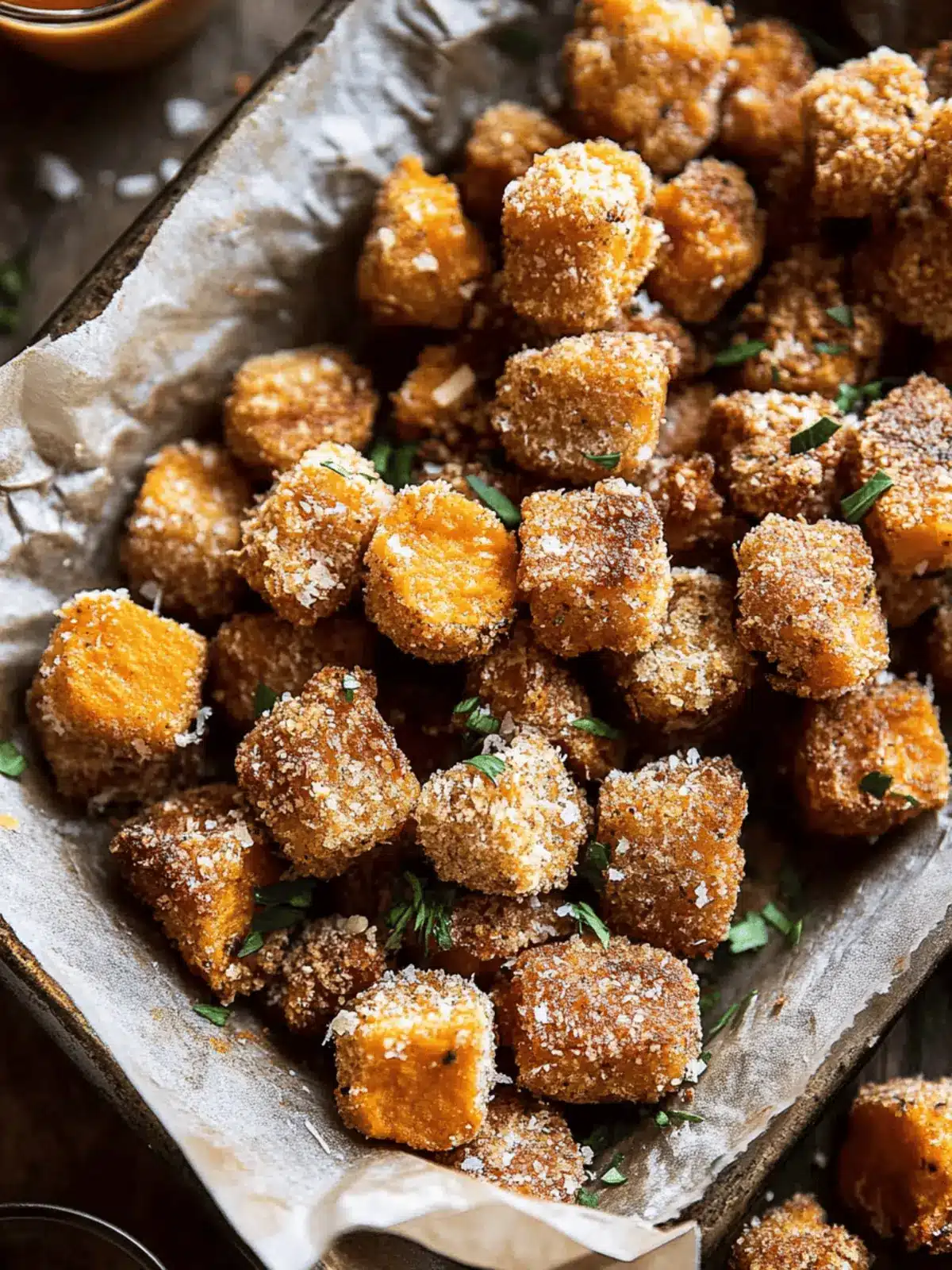 Sweet Potato Parmesan Tater Tots