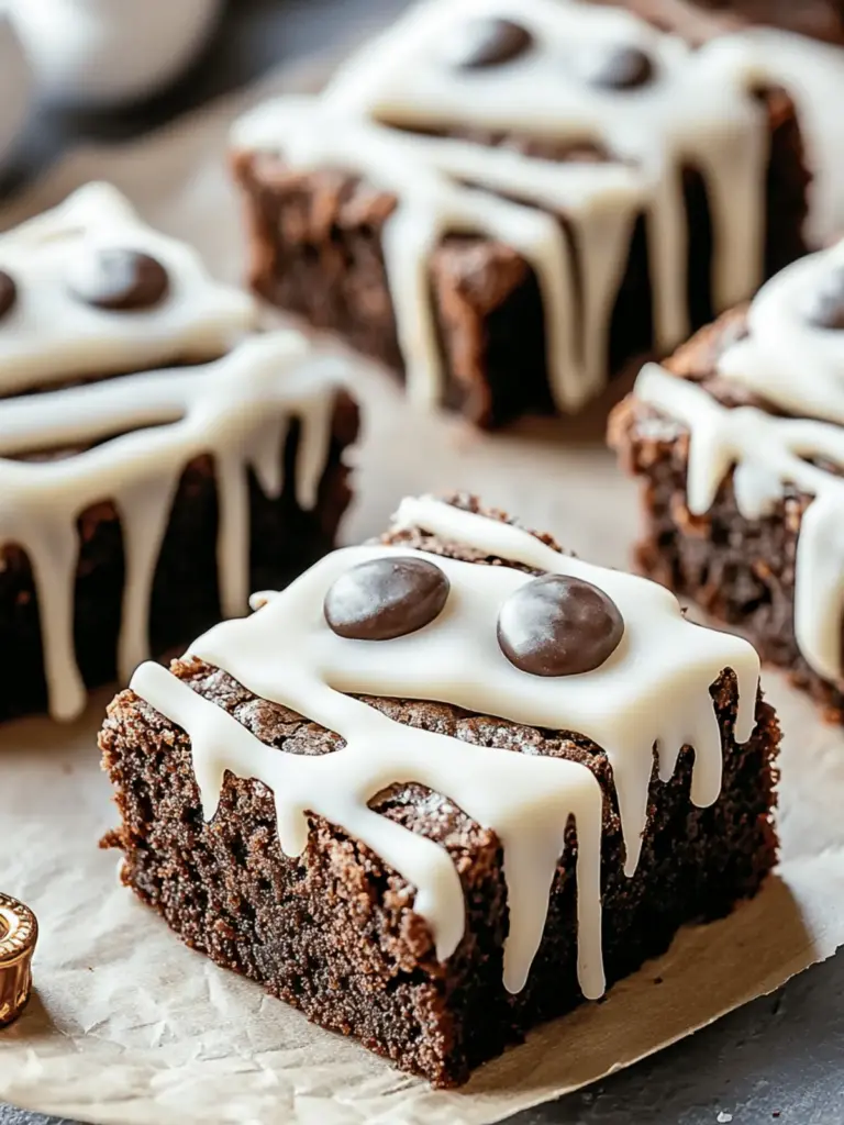 Spooky Mummy Brownies