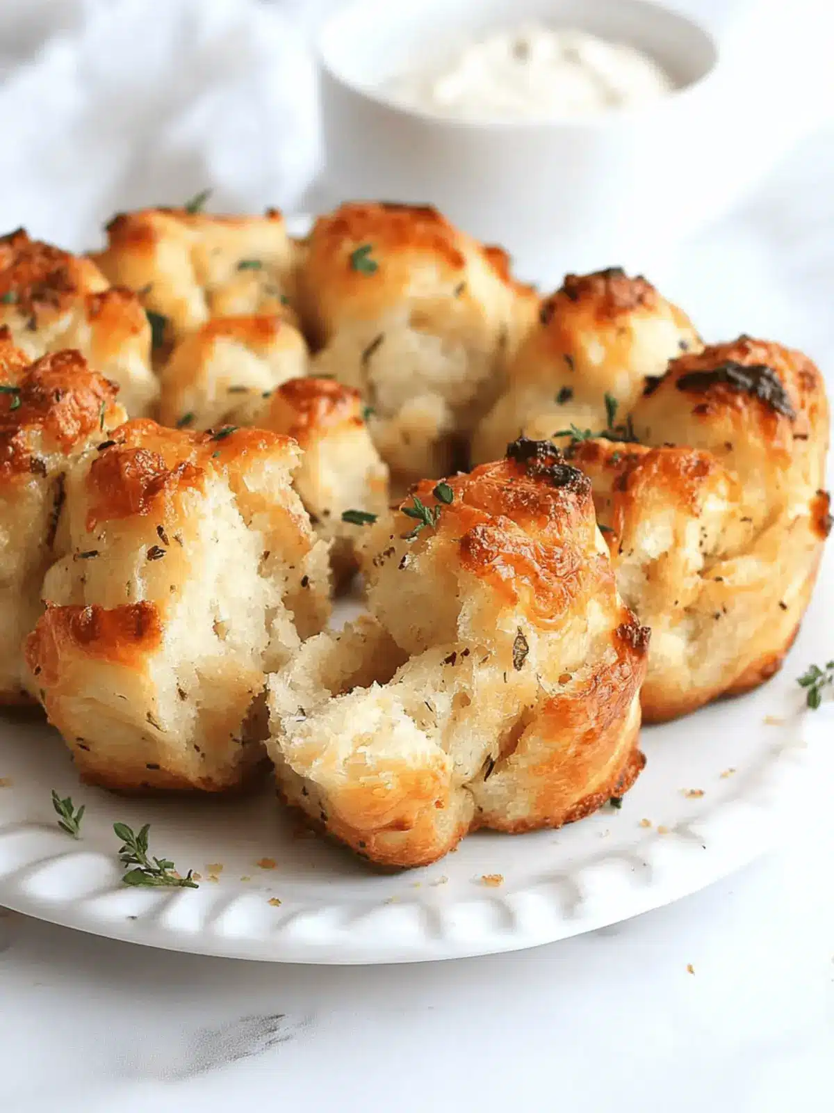 Mini Cheesy Monkey Bread