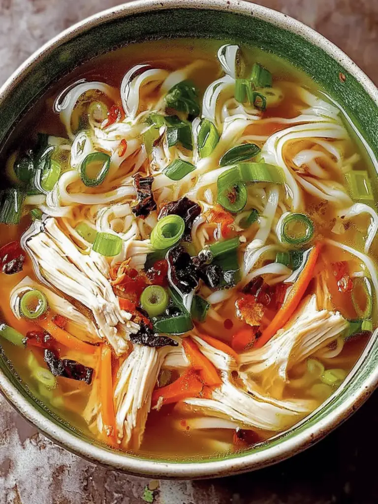 Ginger Garlic Chicken Noodle Soup