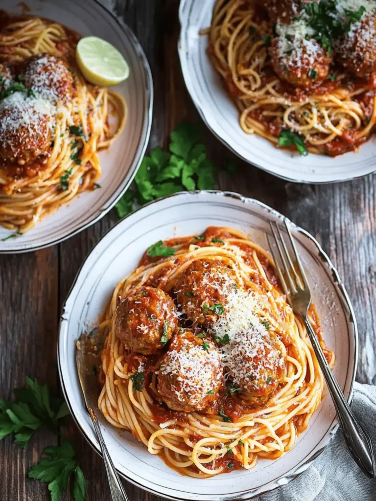 Spaghetti & Meatballs with Spicy Tomato Sauce