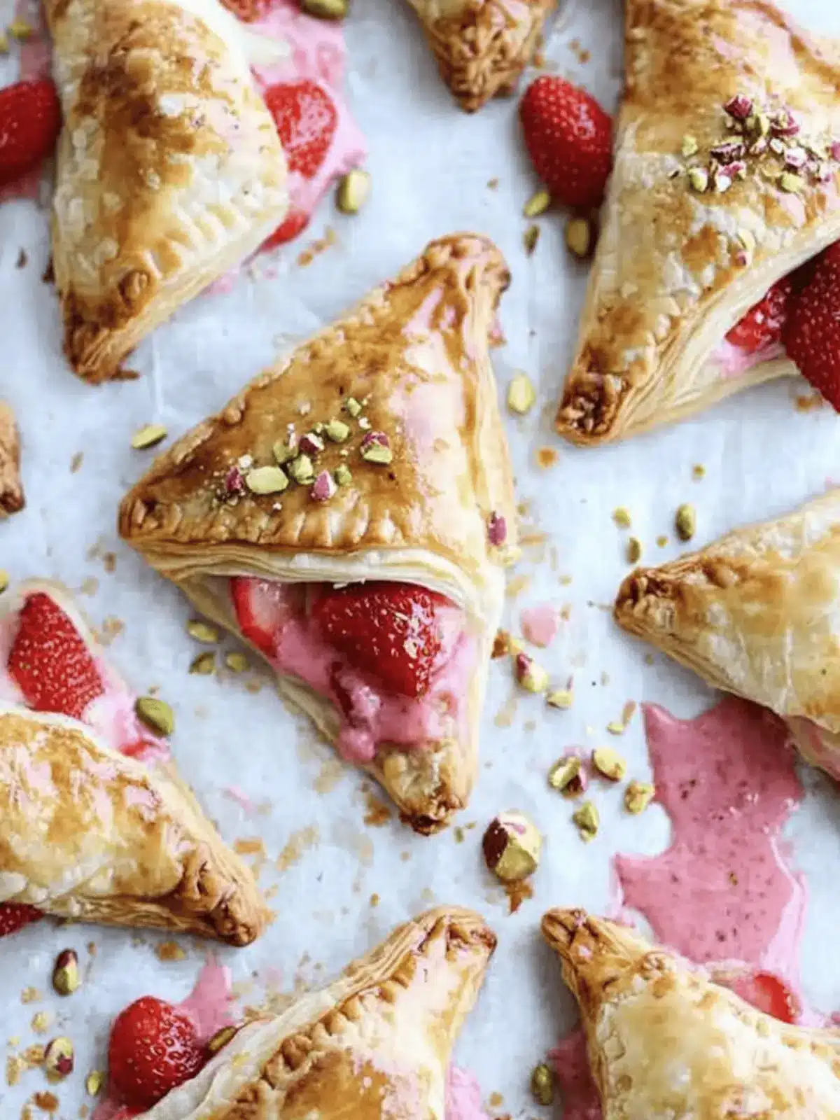 Delicious Mini Strawberry Pistachio Turnovers in Minutes 3 Mini Strawberry Pistachio Turnovers
