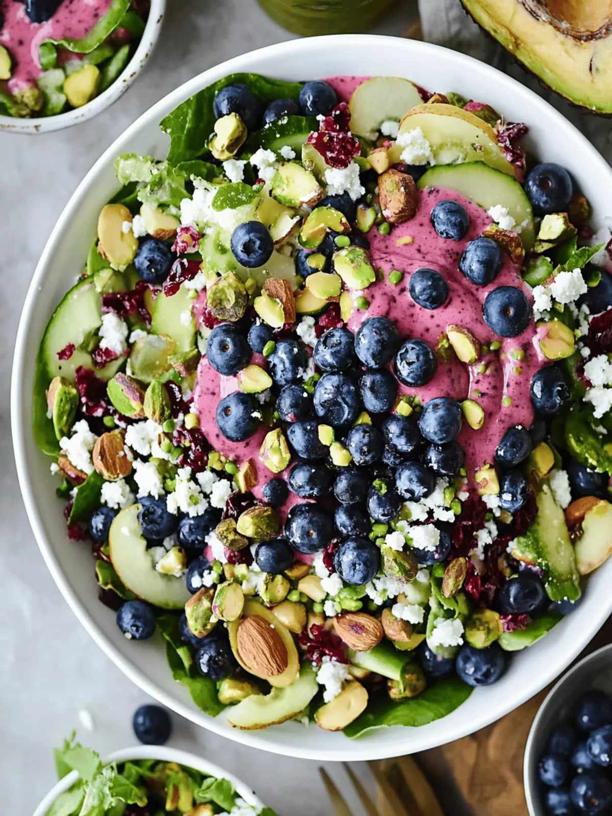 Blueberry Pistachio Spring Salad