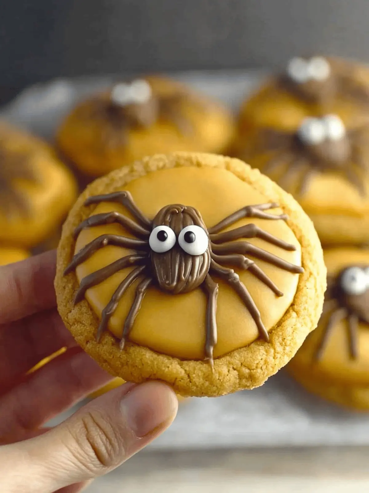 Peanut Butter Spider Halloween Cookies
