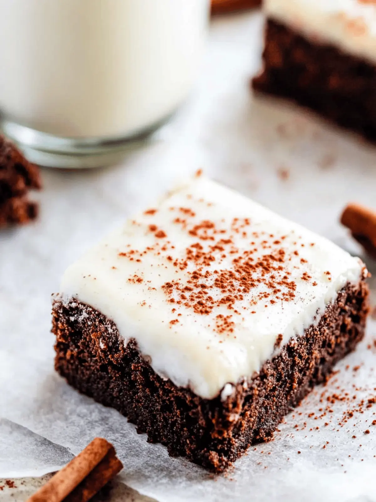 Gingerbread Brownies with Eggnog Frosting: Holiday Bliss Awaits 3 Gingerbread Brownies with Eggnog Frosting
