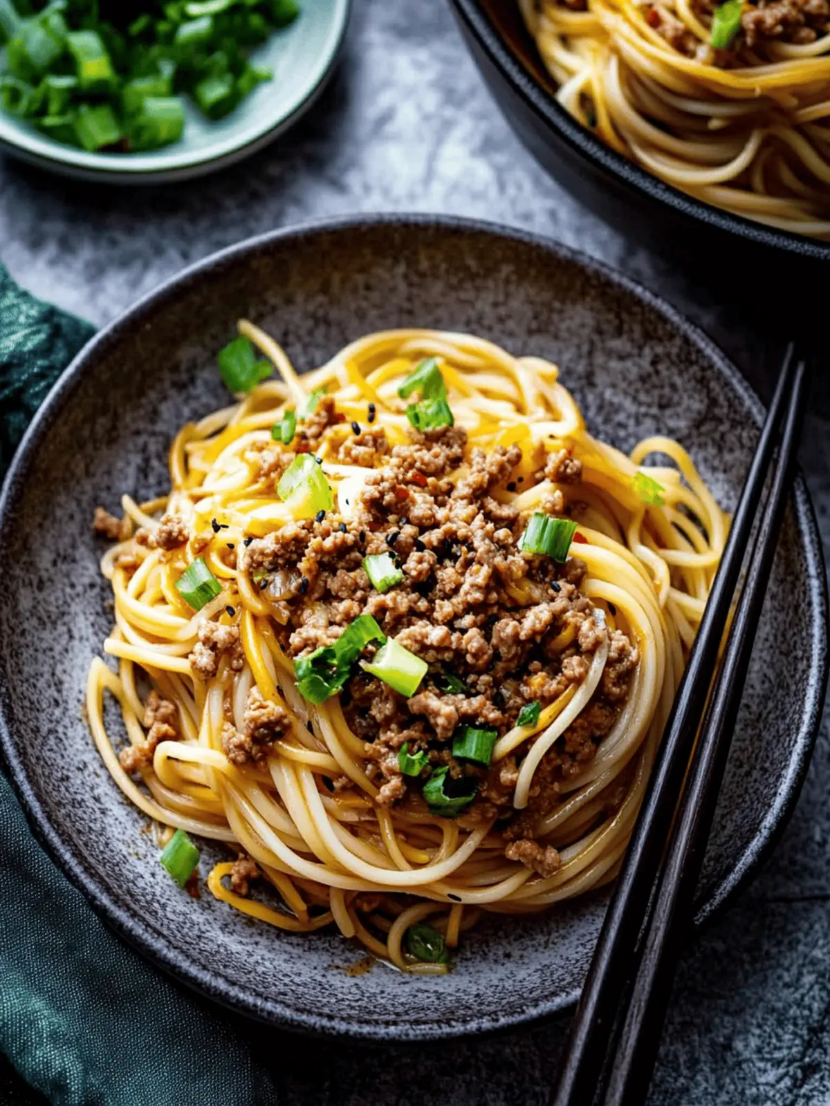 Asian Ground Beef Noodles