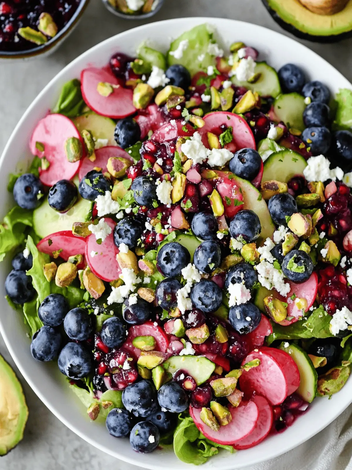 Blueberry Pistachio Spring Salad