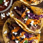 Steak Tacos with Smoky Chipotle Sauce & Crunchy Slaw Delight 7 Steak Tacos with Chipotle Sauce & Roasted Cabbage Slaw