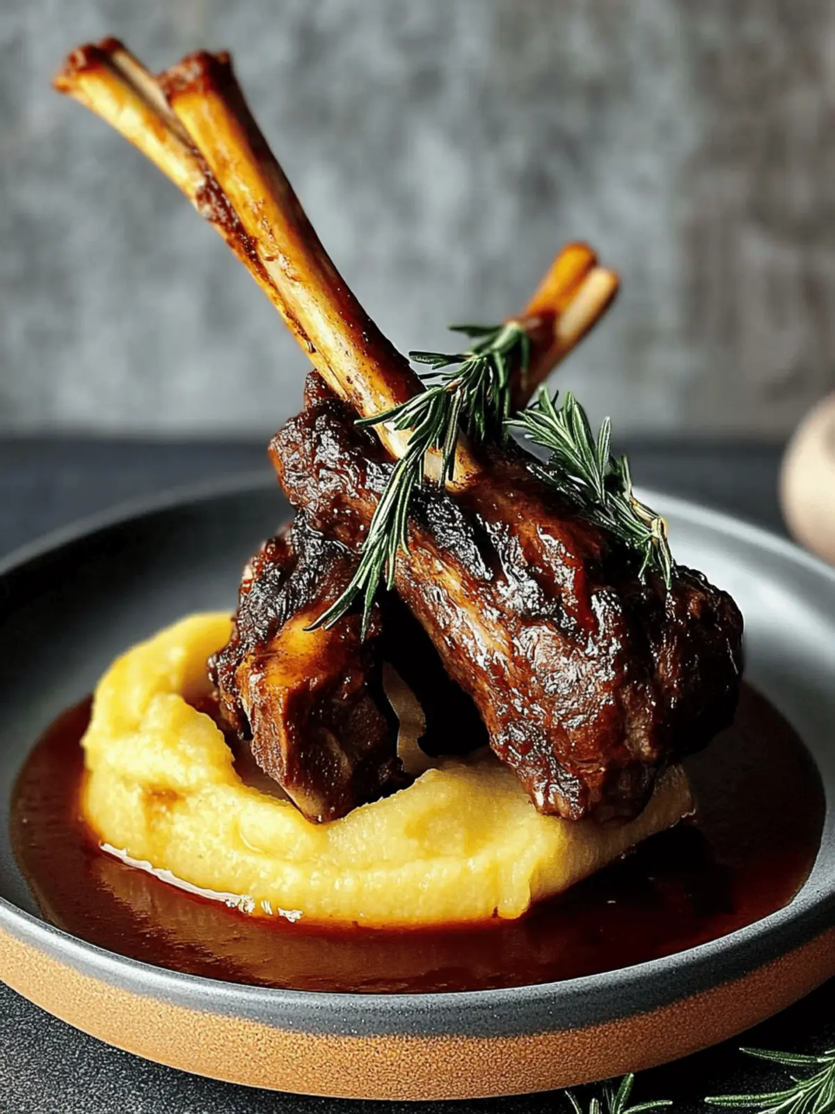 Lamb Shanks with Red Wine Sauce