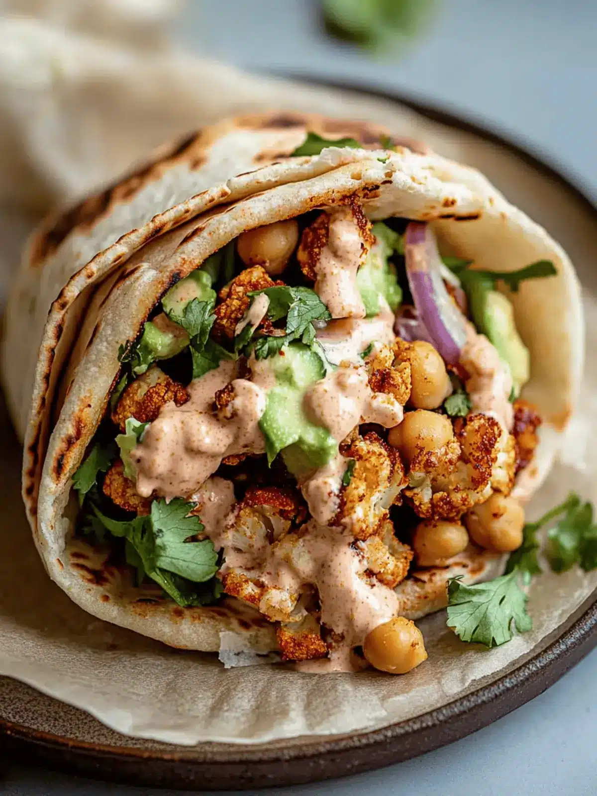 Chili Lime Chickpea Cauliflower Wrap: A Zesty Vegan Fiesta 3 Chili Lime Chickpea Cauliflower Wrap