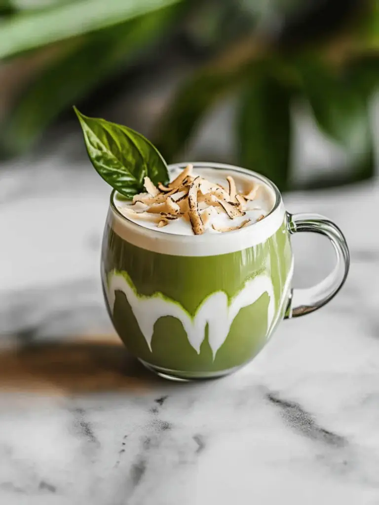 5-Min Matcha Coconut Latte