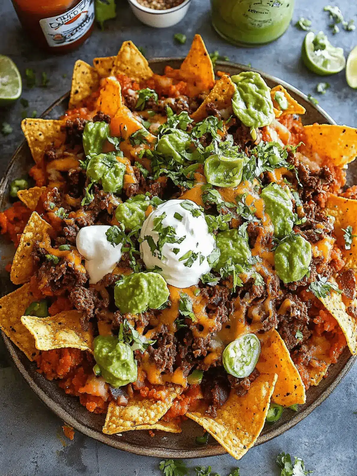 Easy Loaded Doritos Nachos with Beef