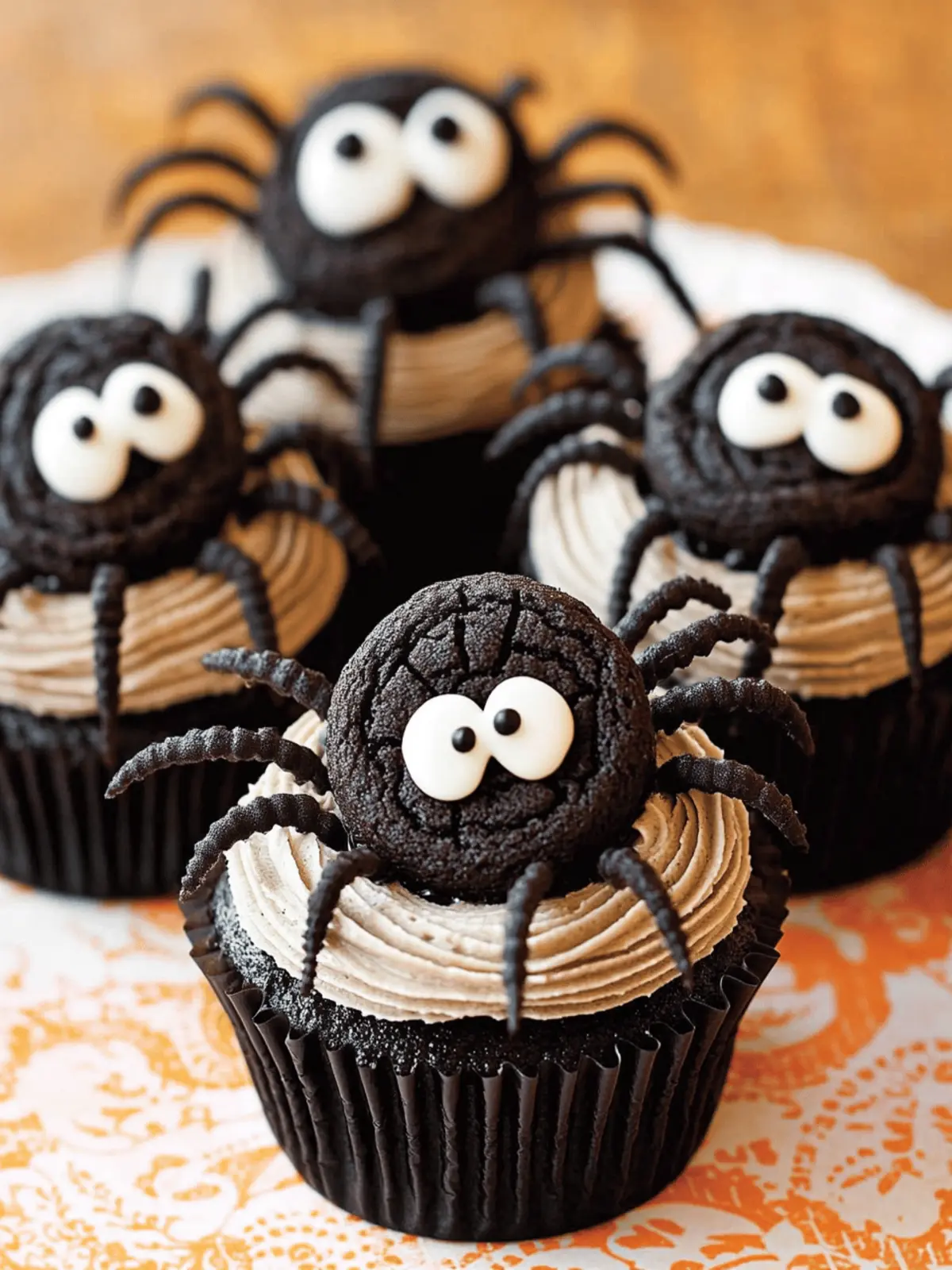 Cookies & Scream Spider Cupcakes