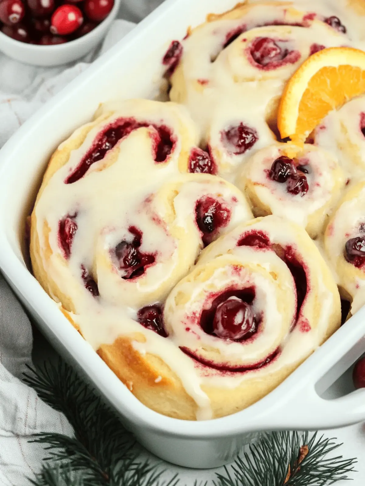 Cranberry Orange Sweet Rolls