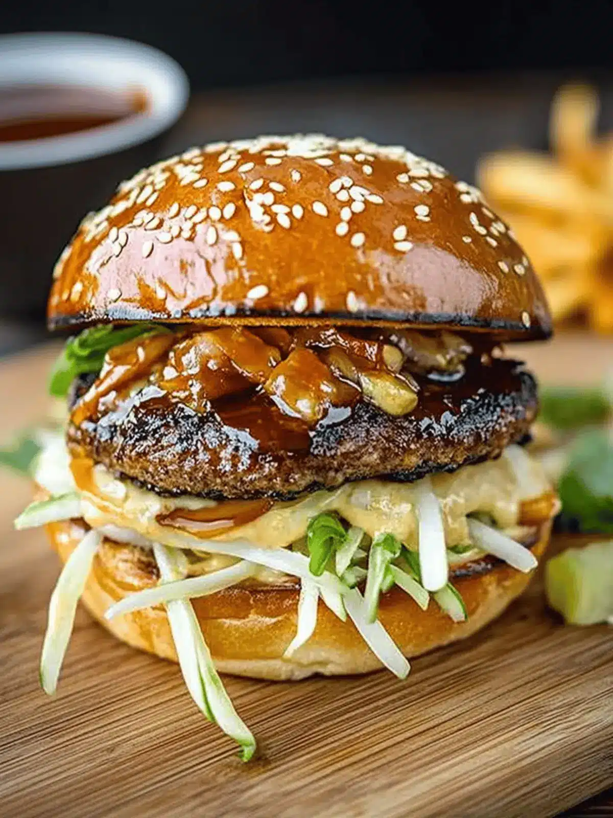 Korean BBQ Burger with Kimchi Slaw for a Flavor Explosion 5 Korean BBQ Burger