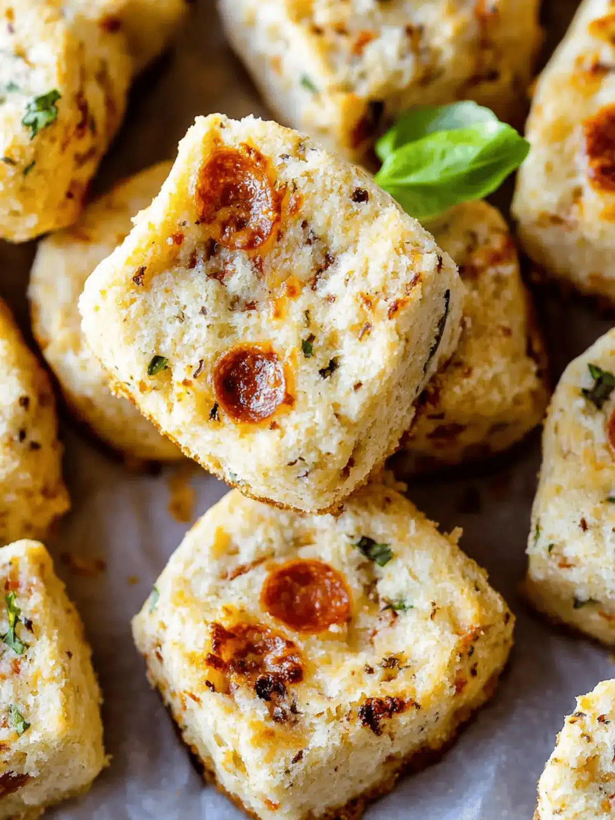 Shortbread Pizza Bites