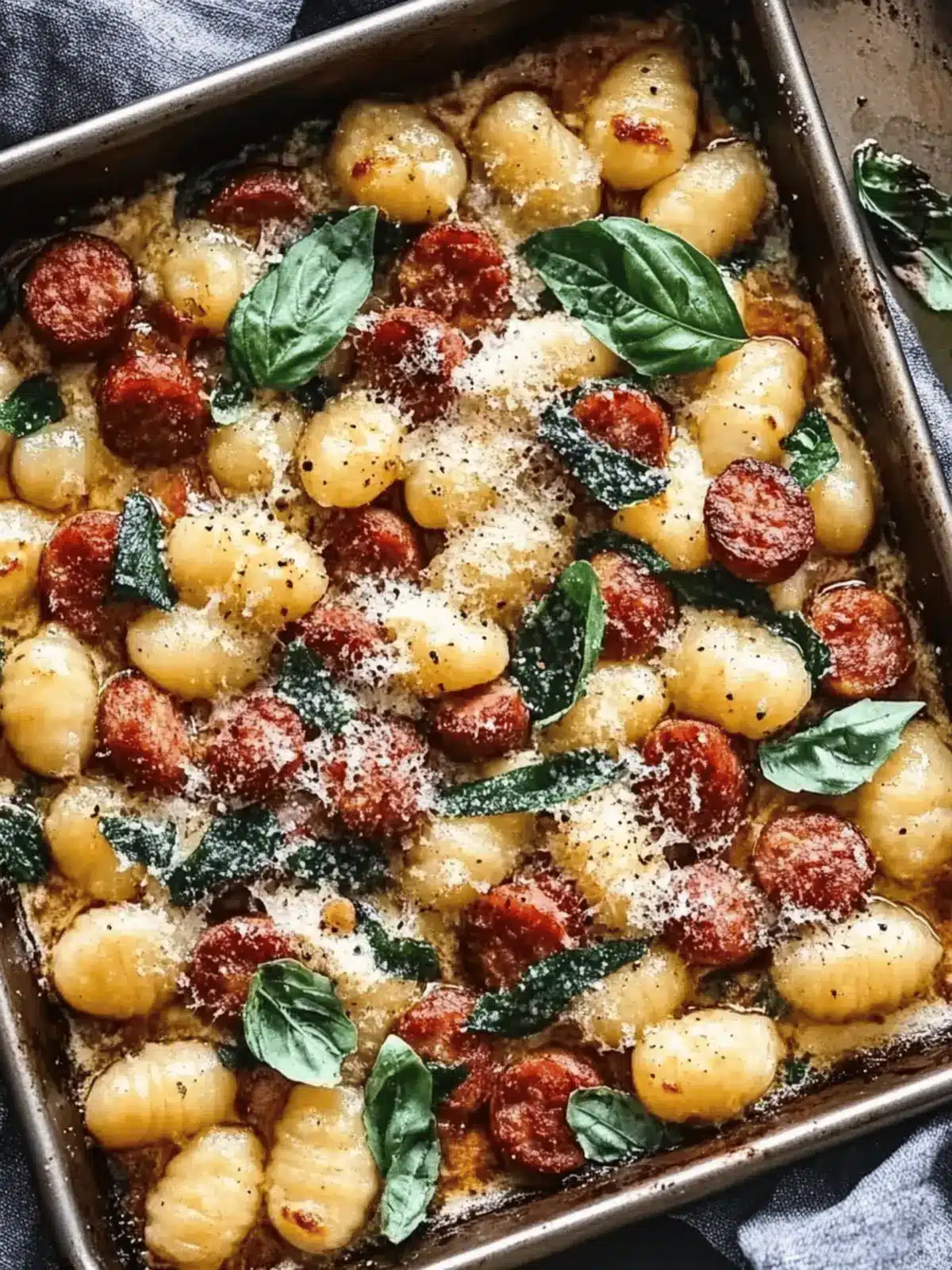Sheet Pan Gnocchi and Sausage