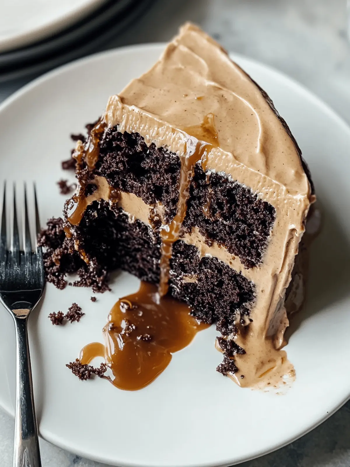 Salted Caramel Chocolate Espresso Cake
