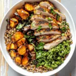 Roasted Chicken Farro Protein Bowls