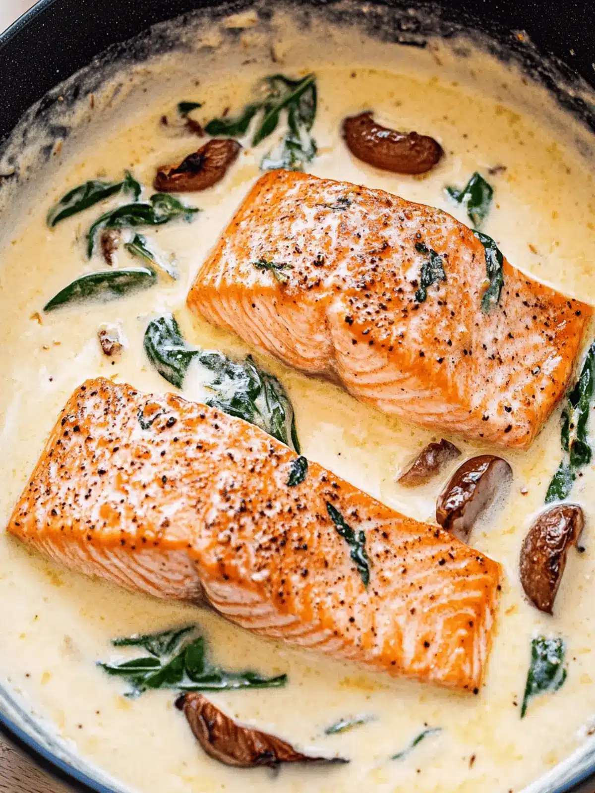 Tuscan Salmon with Parmesan Cream Sauce: Quick & Creamy Delight 3 Tuscan Salmon with Parmesan Cream Sauce