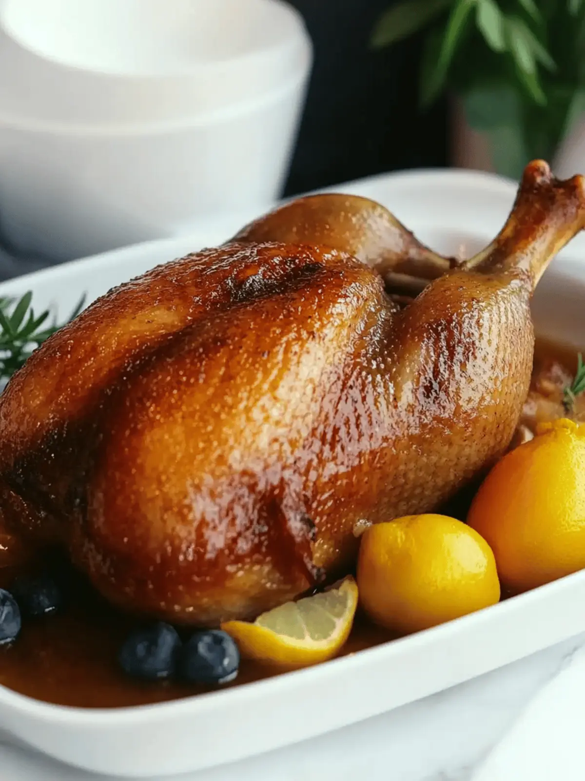 Juicy German Roasted Duck